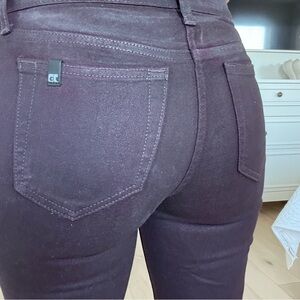 Joe’s Dark Purple wax Skinny Jeans